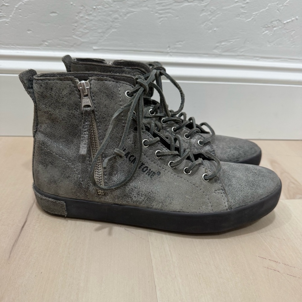 Blackstone Granite KL57 Zip Hi-Top Leather Sneaker Women's EU 39 Streetwear